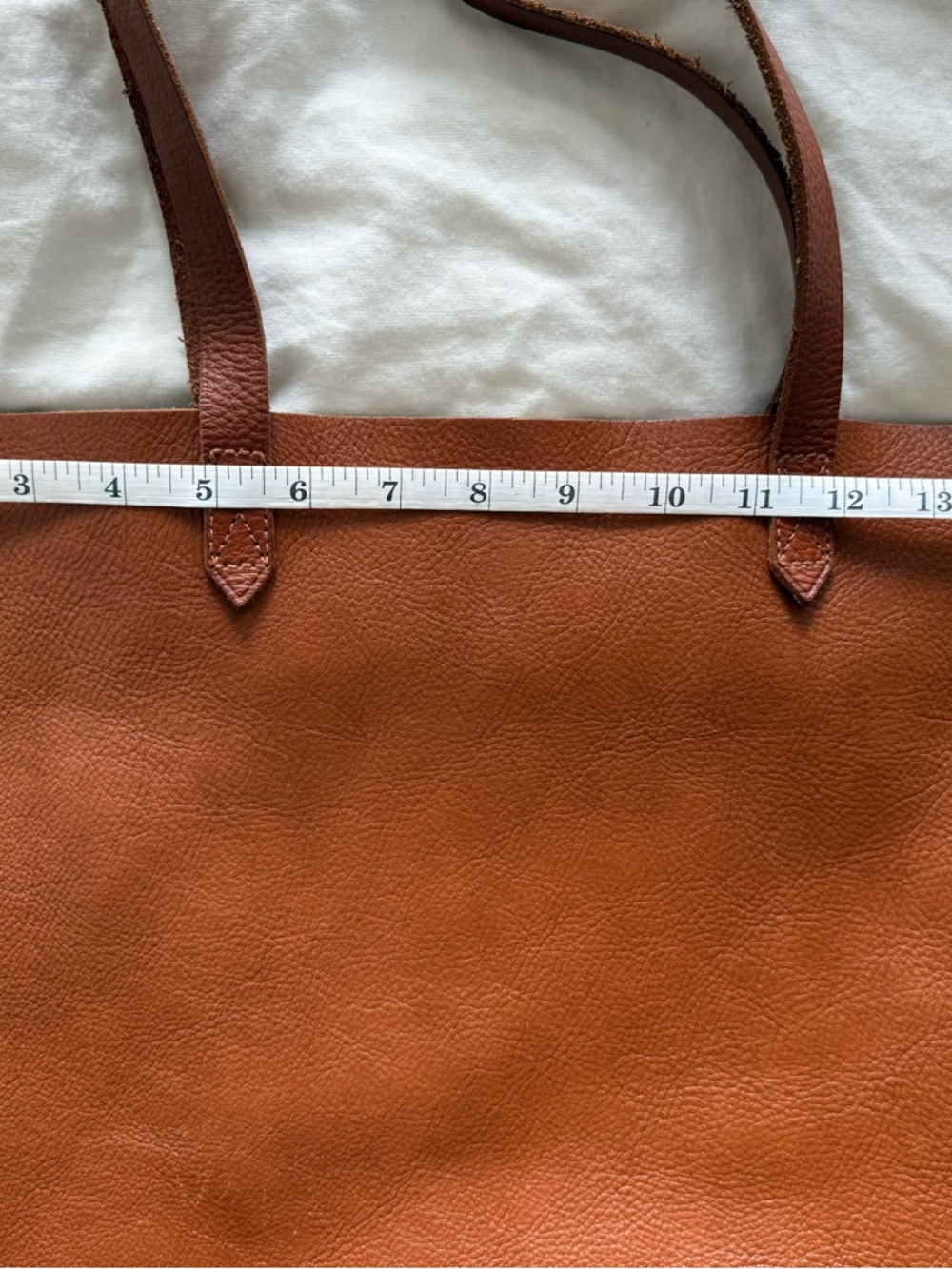 Classic Brown Leather Tote Bag - Picture 12 of 13
